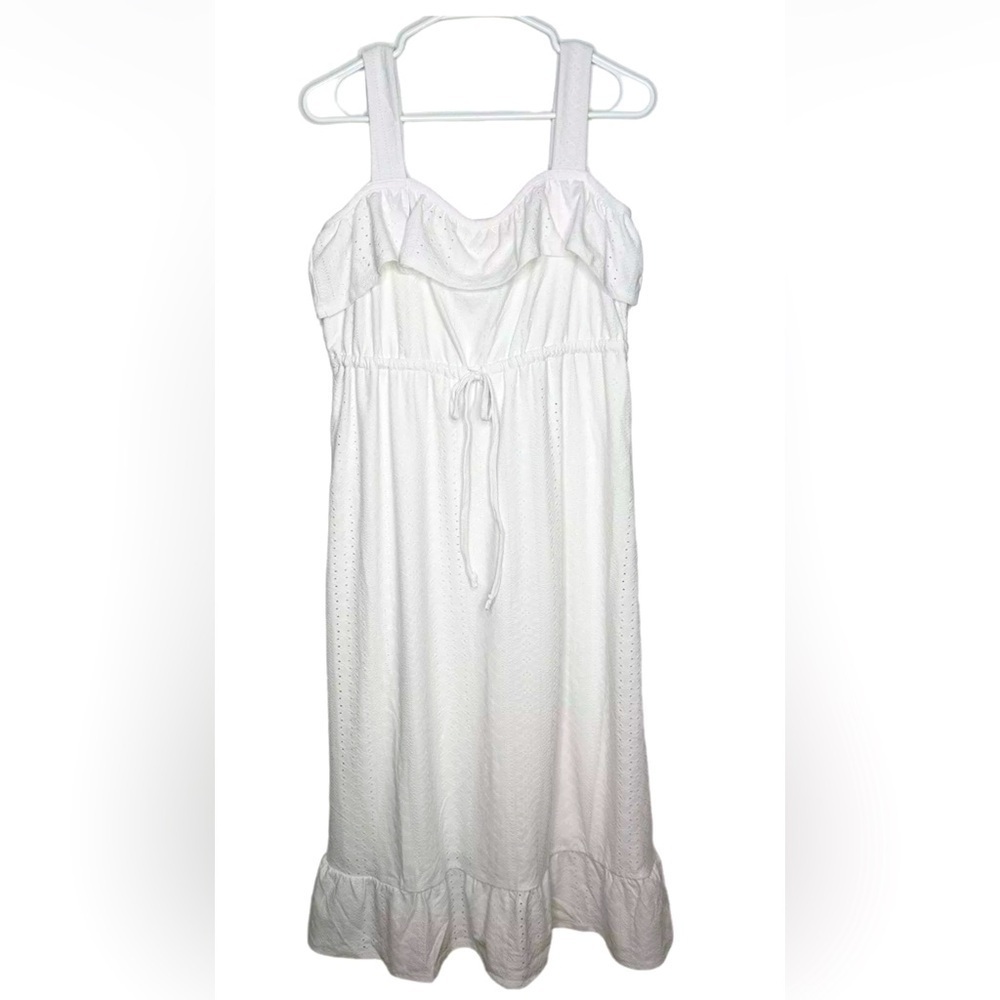 Adyson Parker White Strappy Maxi Dress Size Large NWT Yacht/Wedding/Engagement